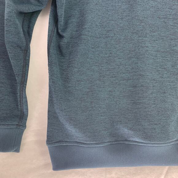 Under Armour Mens ColdGear Half Zip Heather Green Pullover Size Medium - Picture 15 of 15